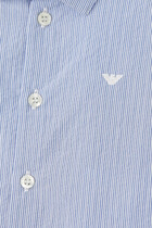Embroidered Logo Cotton Shirt